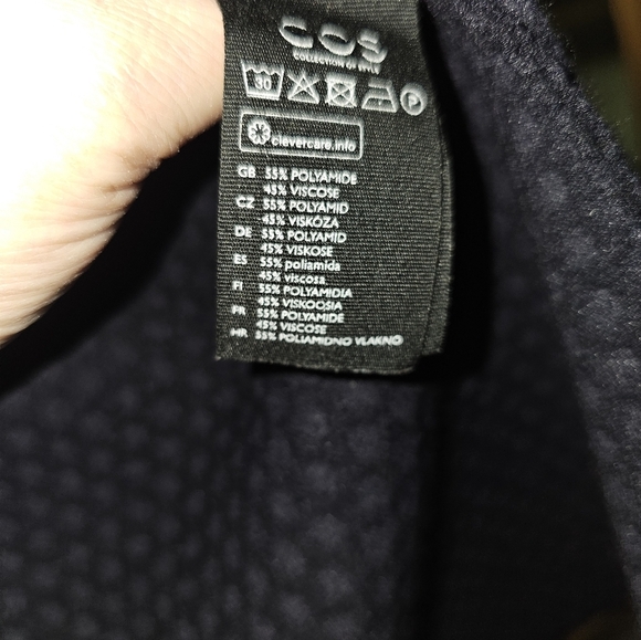 Navy Blue Button-Up Cardigan - Picture 3 of 6